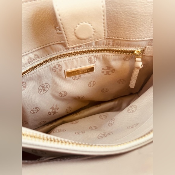 Tory Burch Duet Chain Convertible Satchel Shoulder Strap Hand Bag Purse Pink EUC - Picture 13 of 16